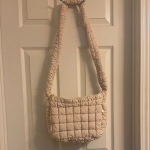 Urban Expressions Puffer Beige Shoulder Bag